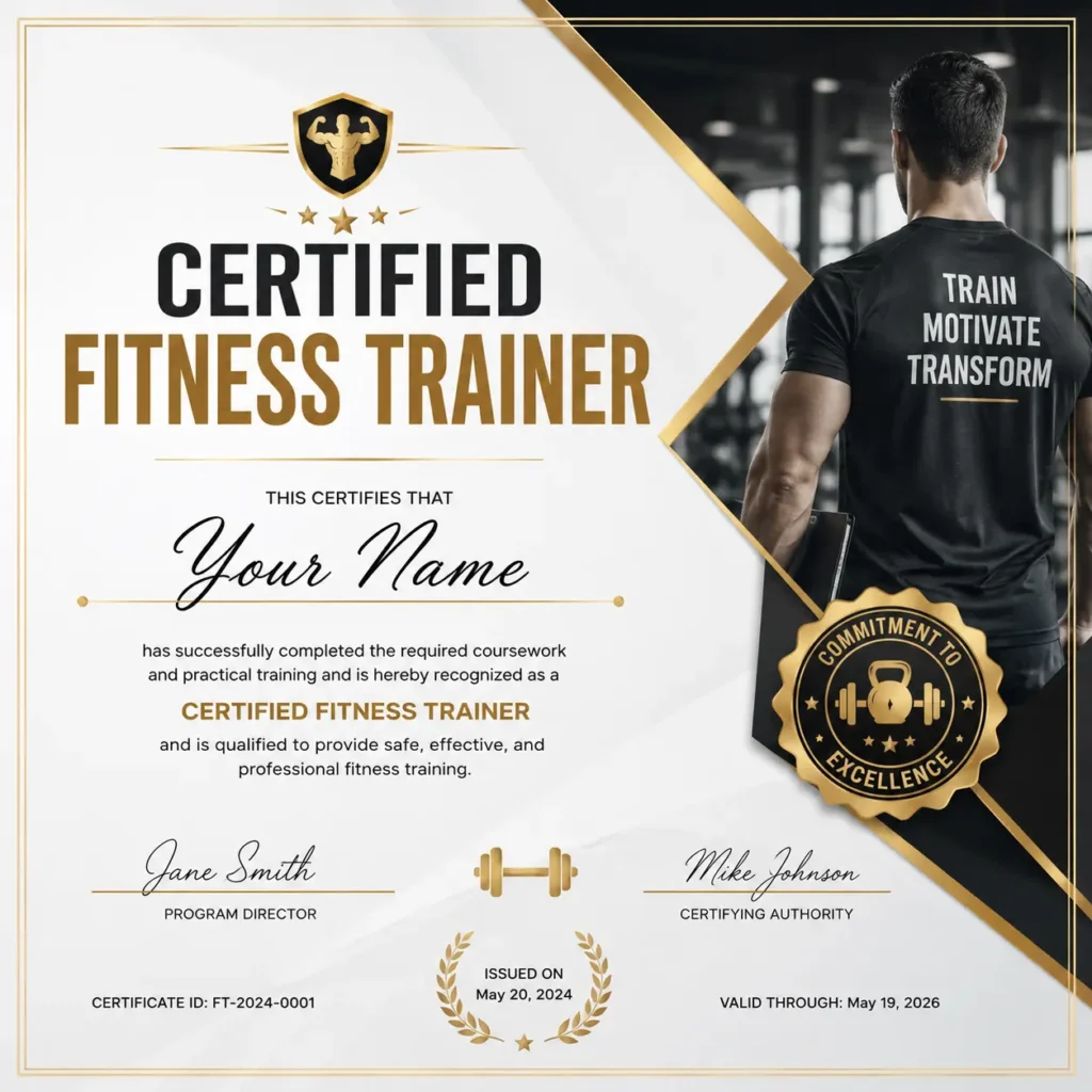Certified Fitness Trainer