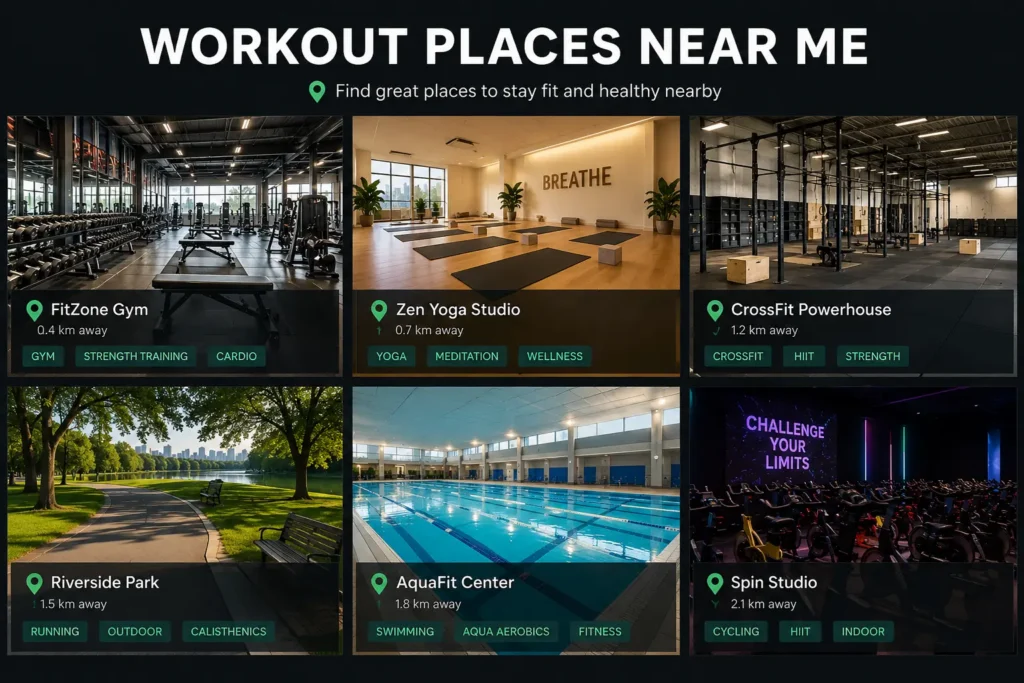 WORKOUT PLACES NEAR ME